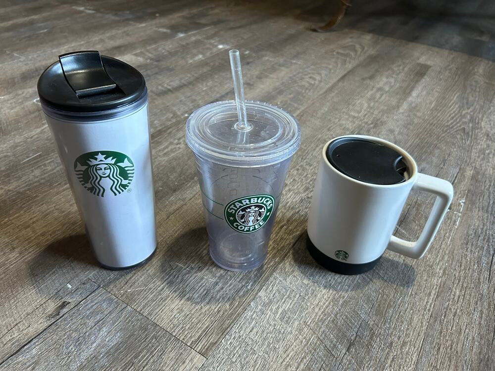 Starbucks Cups Bundle 2010 cold and 2023 hot glass ceramic cup 2014 hot cup togo